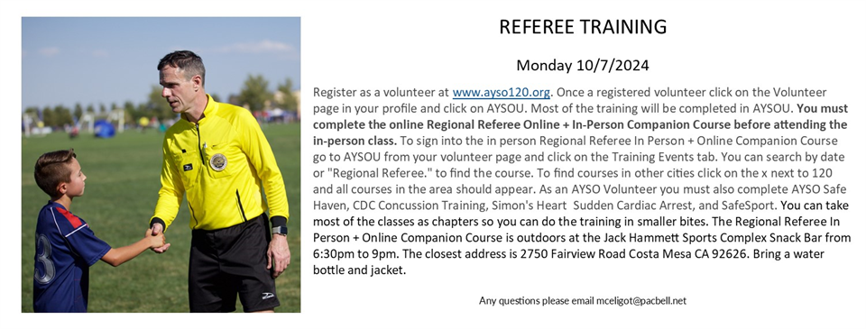 Referee Training