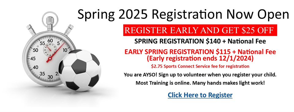 Early Bird Spring 2025 Registration